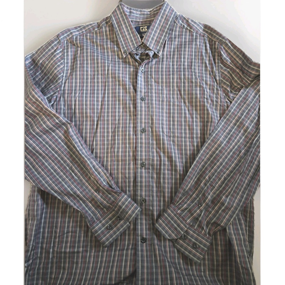 CUTTER & BUCK MENS Size Xl CASUAL BUTTON UP SHIRT